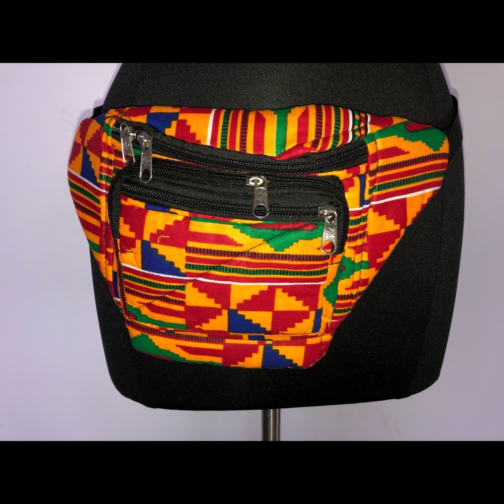 Handmade African Kente Cloth Fanny Pack
